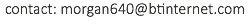 contact: morgan640@btinternet.com